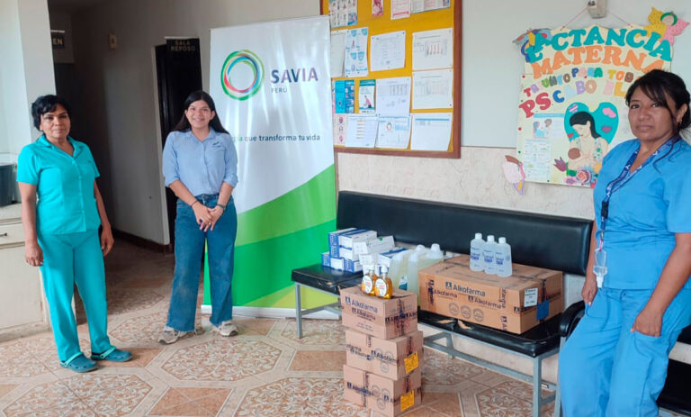 Savia Perú hizo entrega de material de bioseguridad en Cabo Blanco